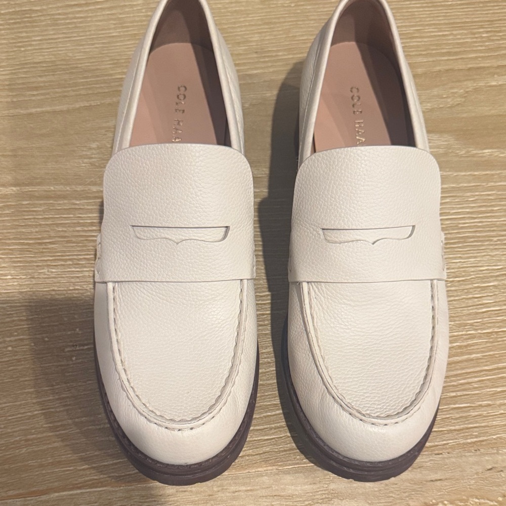 Cole Haan Cream Loafers - Picture 2 of 6